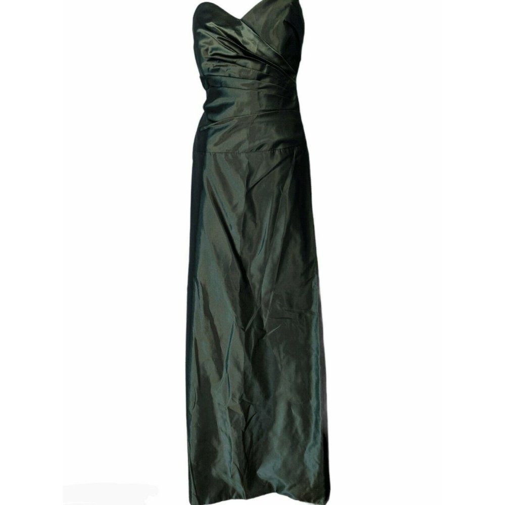 Alvina Valentina Greenish Taffeta Gown Size 10